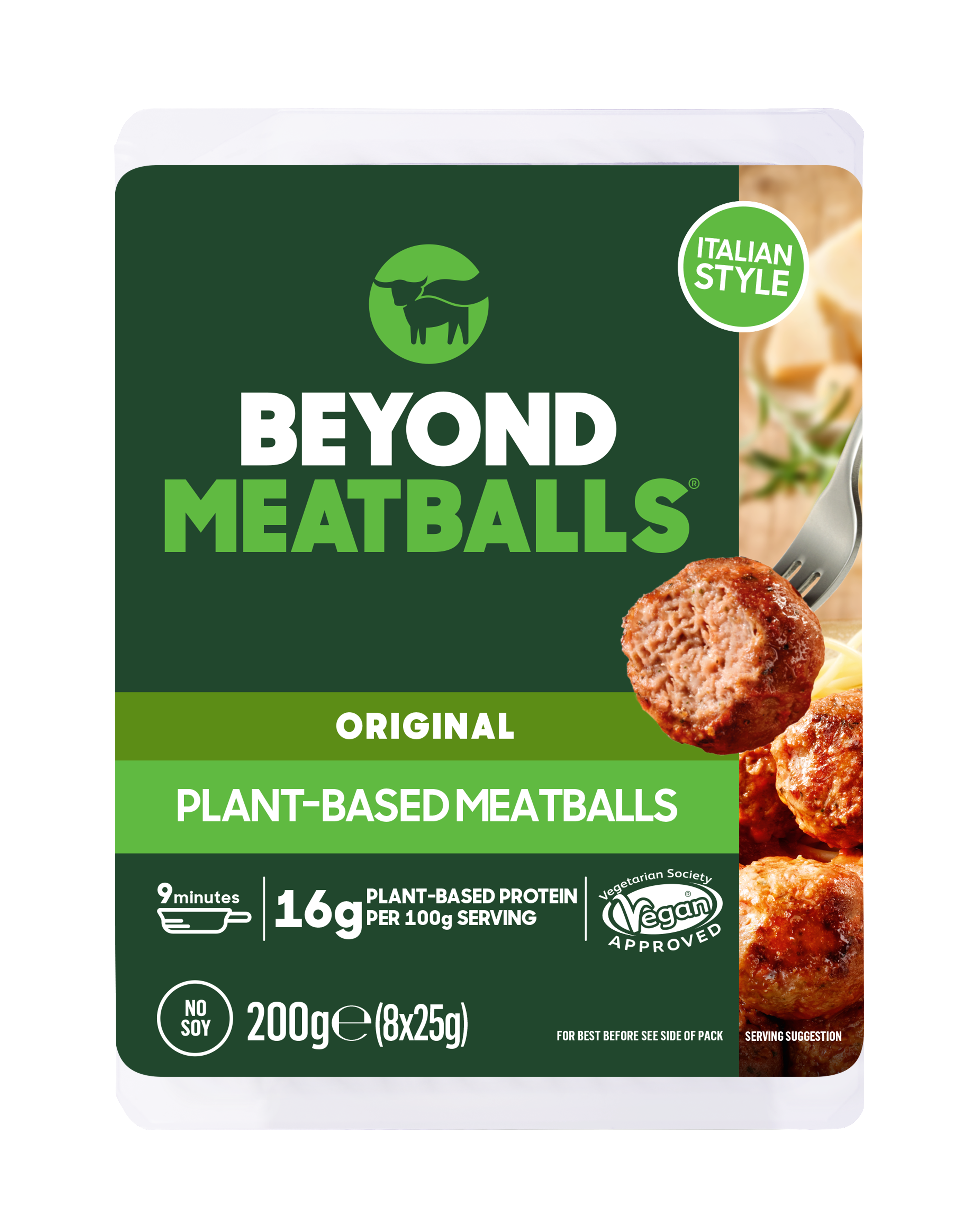 Roślinne klopsy na bazie białka grochu | Produkt głęboko mrożony