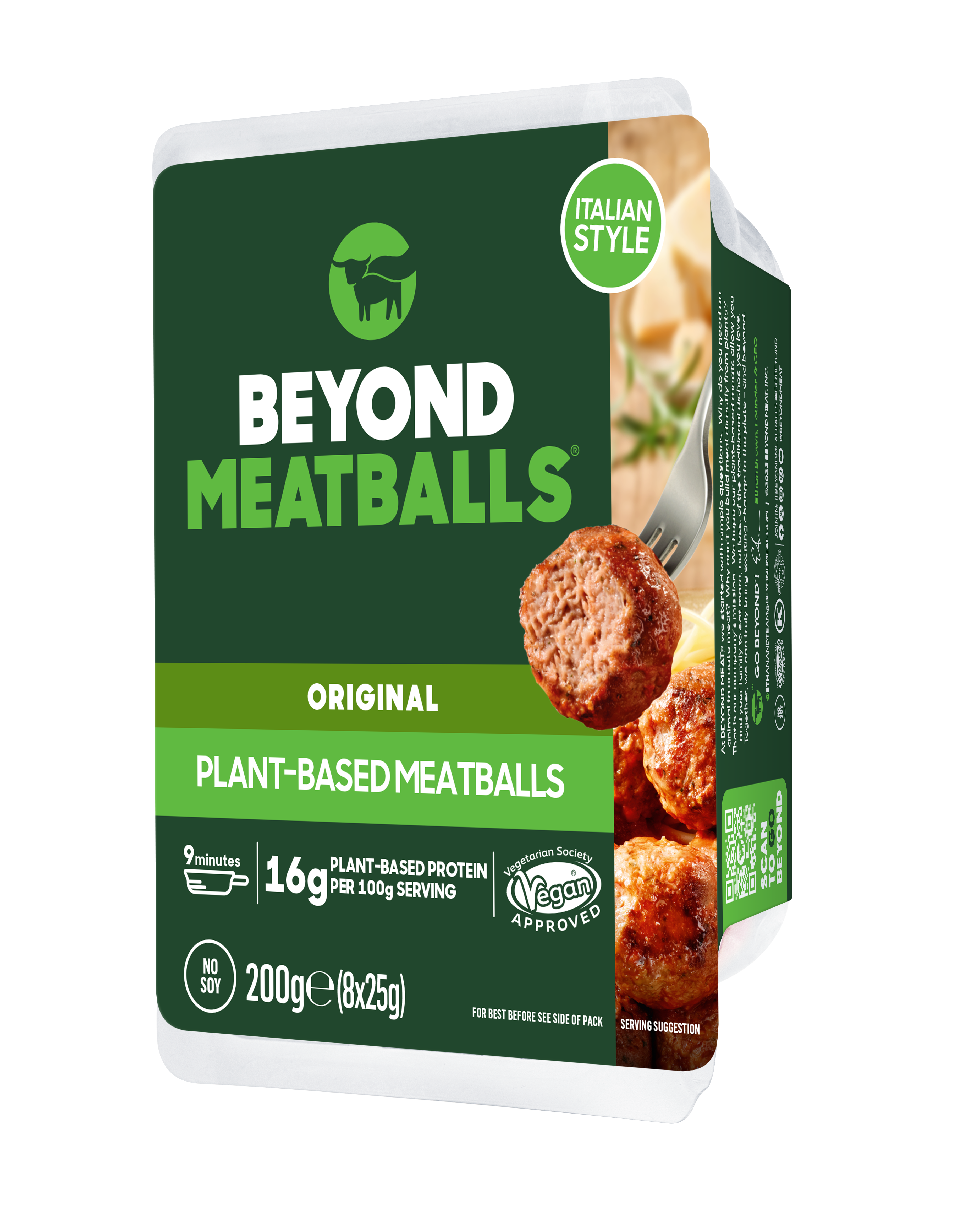 Roślinne klopsy na bazie białka grochu | Produkt głęboko mrożony